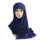 machine hemming beaded bulk chiffon hijabs scarfs 2018 for hot sexi girl Dubai