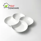 Wholesale Dinnerware 4 Compartments Ceramic Divided Plate