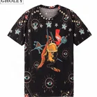 mens tops 3d t-shirt fashionable shark man outdoor men clothes