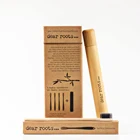 Natural Bamboo Toothbrush 4 Pack For Travel And Guest Toothbrush