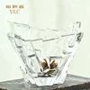 simple transparent and irregular flowerpot glass flowerpot