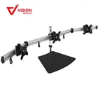 VM-MP230S B-02 New Full Motion Lockable LCD Adjustable Triple Monitor Stand