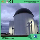 Biogas plant Anaerobic fermentation tank biogas digester with double membrane gas holder gas storage bag