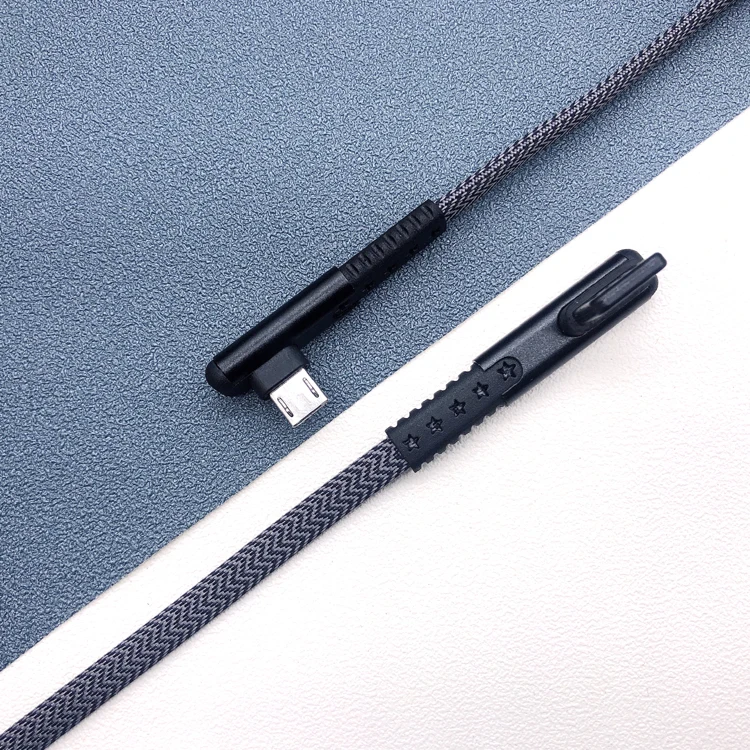 iHaitun 90 degree type C USB cable Fast Charging Right Angle USB C Cable for Mobile Game - ANKUX.COM