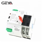 GEYA W2R Mini ATS 2P Automatic Transfer Switch Electrical Selector Switches Dual Power Switch Din Rail Type ATS 63A 100A