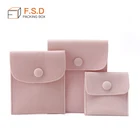 wholesale Cheap price red black velvet storage pouch for necklace ring jewelry bag