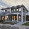 Prefabricated cement foam / light steel frame / seat / wooden house family villa