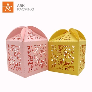 recyclable delicate paper cardboard wedding souvenirs gift box