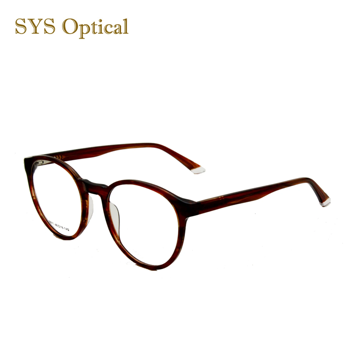 new model spectacle eye glass popular ce round acetate italian