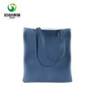 custom printed plain lady handbag pu leather hand bag for women
