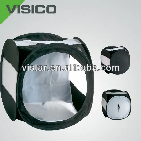 Flexible Photo Studio Softbox Lighting Cube Round Tent with 4 Color Backdrops with Portable Bag