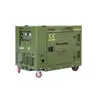 DG11000SE 8KW army green silent small diesel generator with multi-function panel and copper alternator