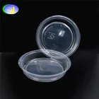 Round take away food plastic bowl with inner tray
