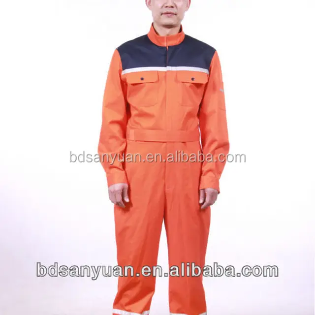 EN11612 100% flame retardant cotton inherently flame retardant firefighter overall