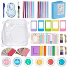 Followsun 10-in-1 Fujifilm Mini 9 Mini 8 / 8+ Instant Camera Accessories Kit (Transparent Case)