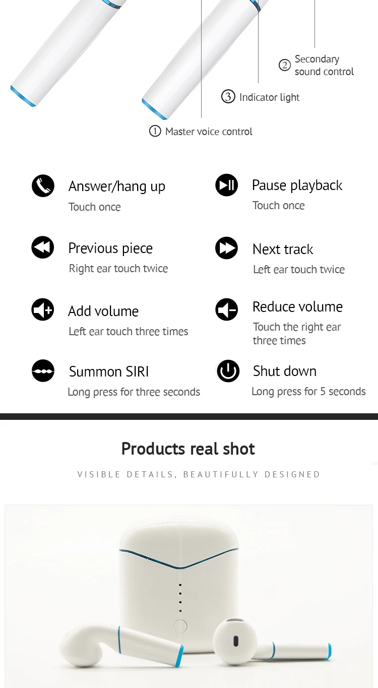 new invented products wireless waterproof earbuds with mic P20 tws wireless earphone - ANKUX.COM