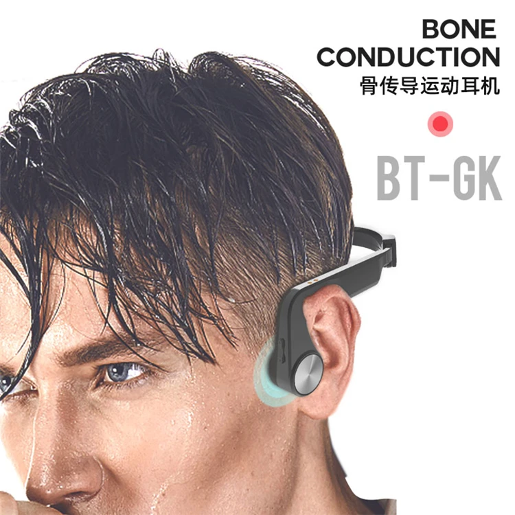 Wireless Headphone Transmitter Receiver Bone Conduction headphone Transducer Headset With Microphone - ANKUX.COM