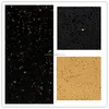 Golden Black Galaxy Sparkle Design Acrylic Quartz Countertop for Kitchen
