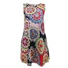 Good Printed Sleeveless Clothes Cheap Ladies Women Plus Size Dress