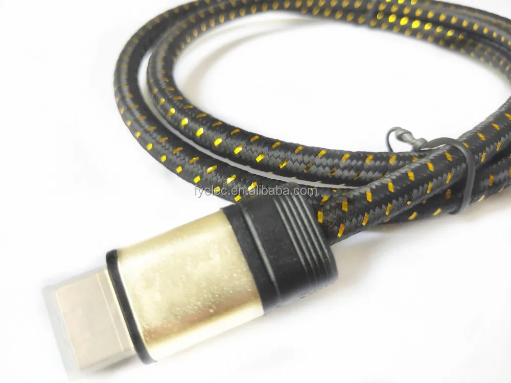 4K 3D 60HZ HD MI Cable Gold Plated HD MI Pure copper cable With Nylon braiding Plated metal shell - ANKUX.COM