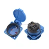 Electrical IP44 Waterproof EU Style Schuko Socket with Earth / European Standard Socket for UPS / PDU Cabinet