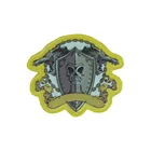Embossed sport logo sew on soft pvc patch custom silicone badges