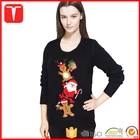 Custom knit santa clause christmas sweater women