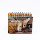 Animals Cardboard Desk Calendar Art Paper Calendar Printing Table Calendar