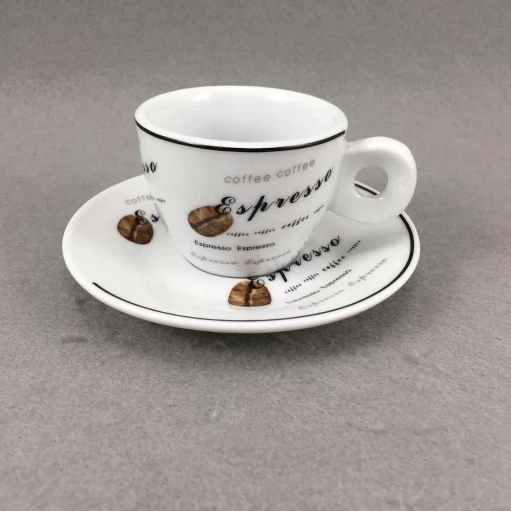 high quality porcelain coffee cup and saucer espresso