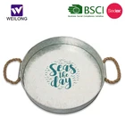 Decorative painting beer tin tray kitchen galvanized metal serving tray