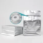 Aluminum Foil Coffee Bags with Valve Stand Up Zipper Resealable coffee bean bag packaging