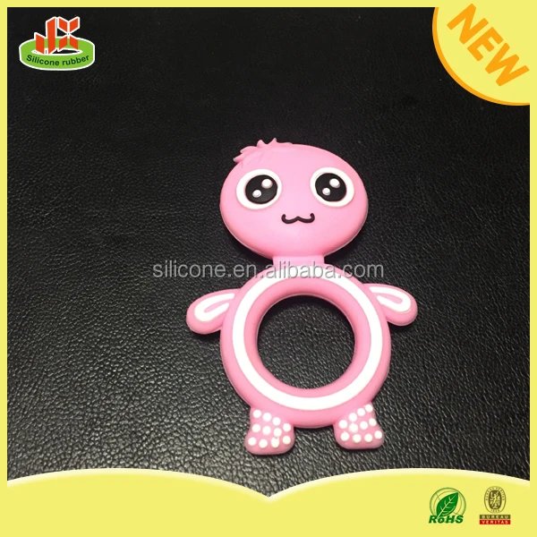 wholesale bpa free teething pendant soft baby teether silicone