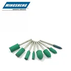 3mm1/8 8mm 19mm 3*8 *19mounted rubber polishing points bullet green red yellow gray