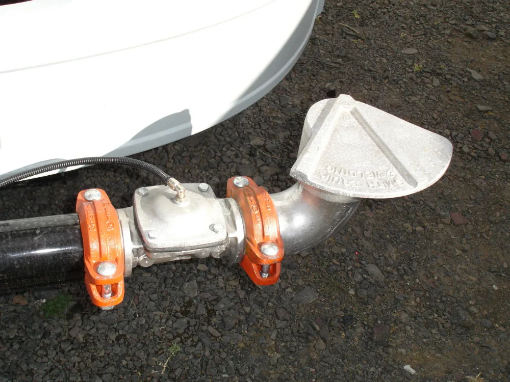 Painted Deflector Nozzle Casting Aluminum New Desigh For Water Truck