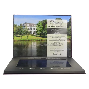 gifts 10 inch lcd screen greeting video brochure player card