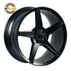 ET 30-38 mag wheels 17 inch car rims CB 67.1-73.1 black design from China manufacturer