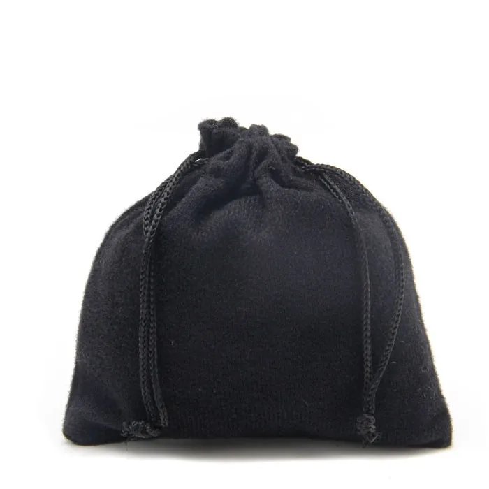 black velvet pouch bag jewelry gift bag drawstring velvet