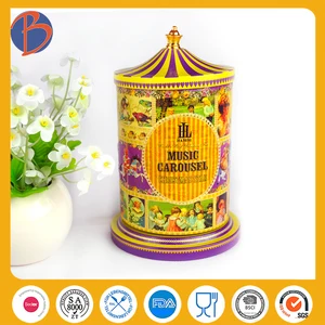 carousel shaped gift tin boxes wholesale, boxes