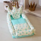 Safety 100% cotton newborn travel cot pod baby crib nest