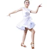 White Practice Wear Latin Dance Costumes Kids Latin Dress