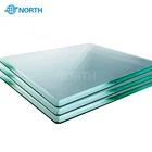 Good price 6mm thick clear tempered toughened beveled Glass