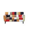 Retro Living Room Fabric Patchwork Sofa