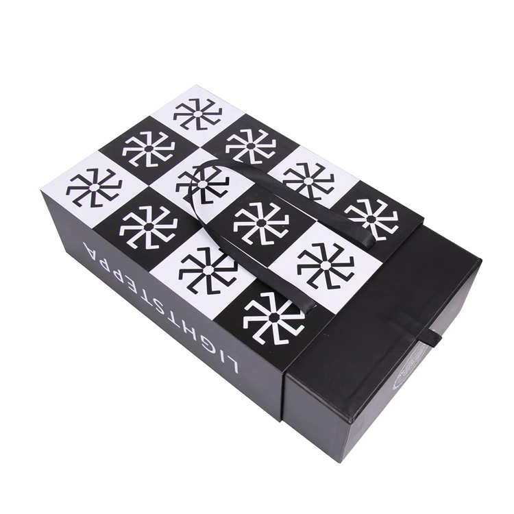 creative small customized packaging brown gift drawer paper box