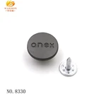 Metal hardware facoty custom logo metal jean button