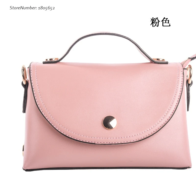 Sweet Girl PU Handbag Candy Color Bag Shopping Outdoor Casual Shoulder Handbags