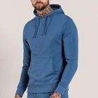 2019 wholesale men fashion plain thick pullover hoodies custom logo printed embroidered men hoodies