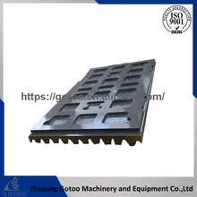 manganese steel toggle plate for ore jaw crusher