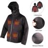 Windproof Hooded Outdoor 5V USB Battery Powered Cotton Heated Coat for Motorcycle Sport