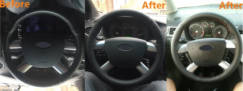 Car Steering Wheel Cover for Ford Kuga 2008-2011 Ford Focus 2 2005-2011