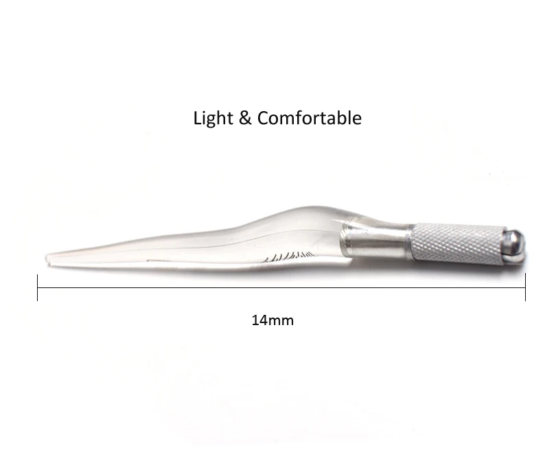 PCD Microblading Pen for Eyebrow Tattoo 14cm Length Manual Permanent Makeup Pen 100pcs/pack with 50pcs MOQ